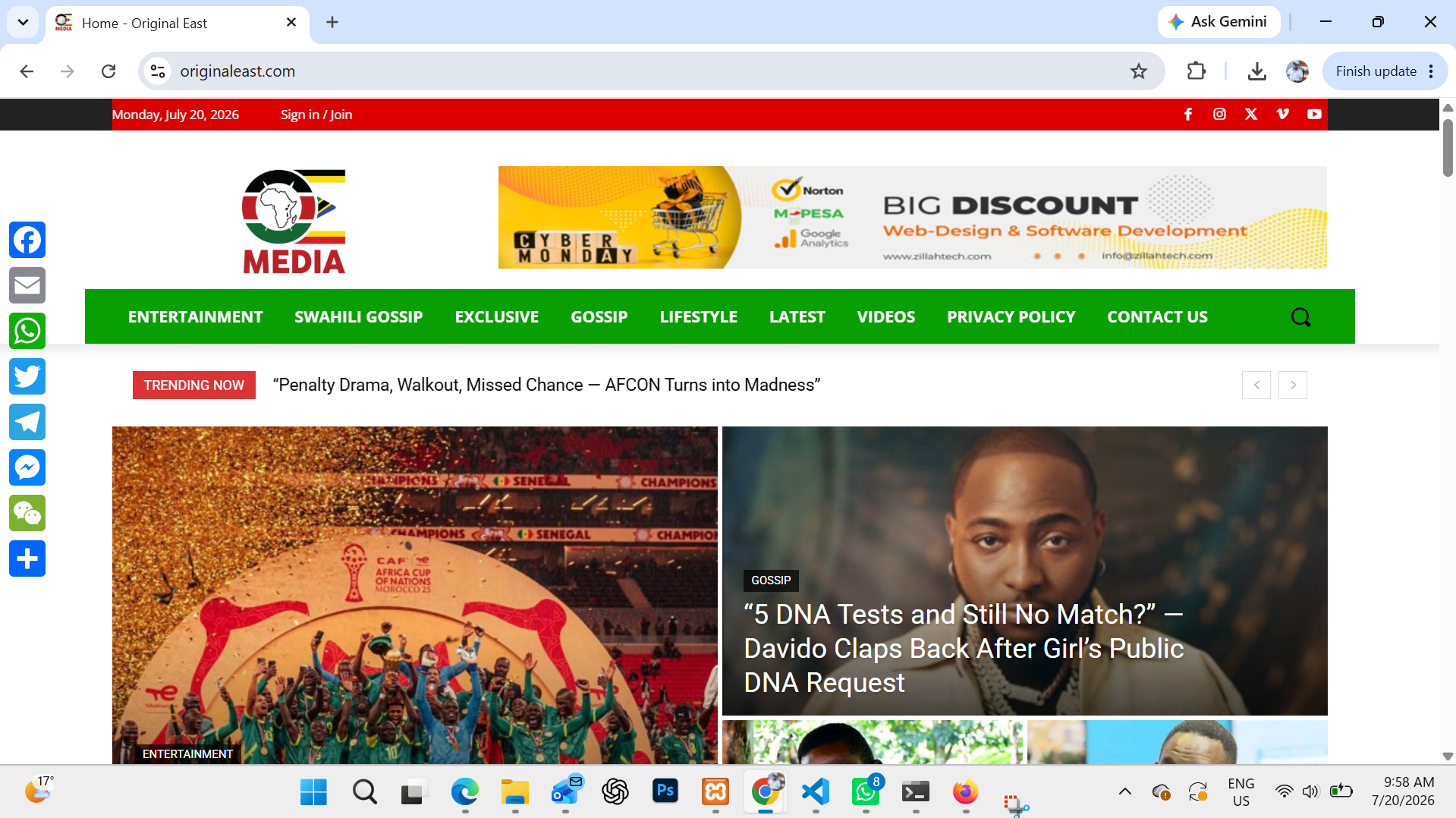 The Original East (Blog & Mobile App)